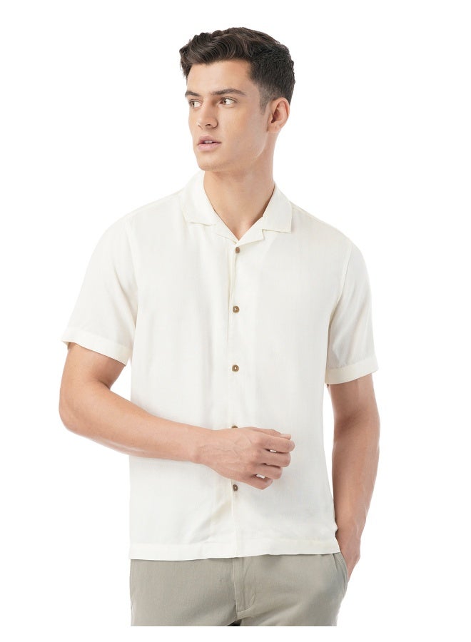 fyltr Men's Solid Rayon Casual Shirt with Resort Collar & Half Sleeves | Shirts for Men - Image 1